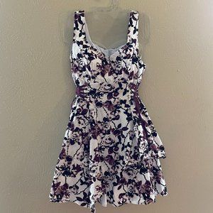 Cute purple and white floral dress